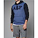 A&F 經典刺繡文字時尚撞色連帽T恤-藍色 AF Abercrombie product thumbnail 1