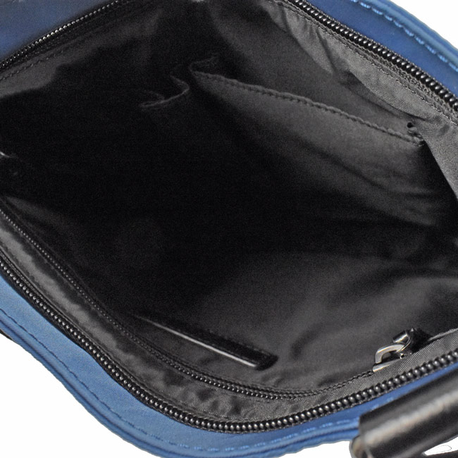 MICHAEL KORS KENT 尼龍斜背扁包(藍)