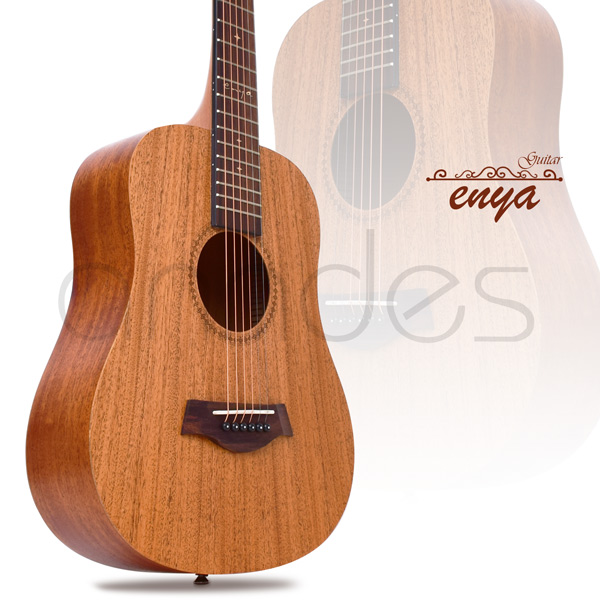 美國品牌 Enya 34吋 全桃花心木 旅行吉他(EB-01)+吉他5寶