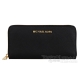 Michael kors 經典MK金屬LOGO雙拉鍊長夾(黑) product thumbnail 1