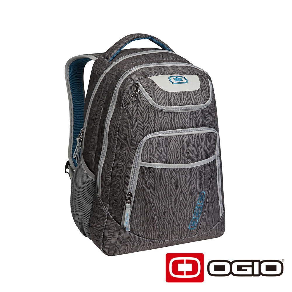 OGIO TRIBUNE 17 吋司令官電腦後背包-葉脈紋灰