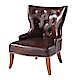 品家居 喜朵咖啡皮革單人沙發椅-70x61x88cm-免組 product thumbnail 1