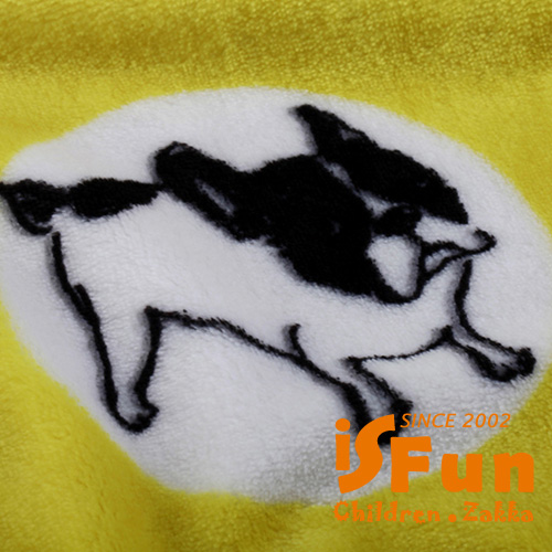 iSFun 兒童專用點點法鬥 保暖珊瑚絨嬰兒毛毯 藍100x72cm