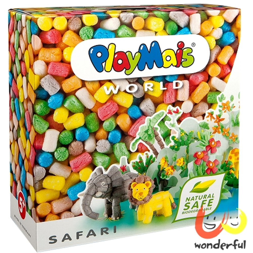 《Playmais》玩玉米創意黏土主題禮盒 - 非洲草原