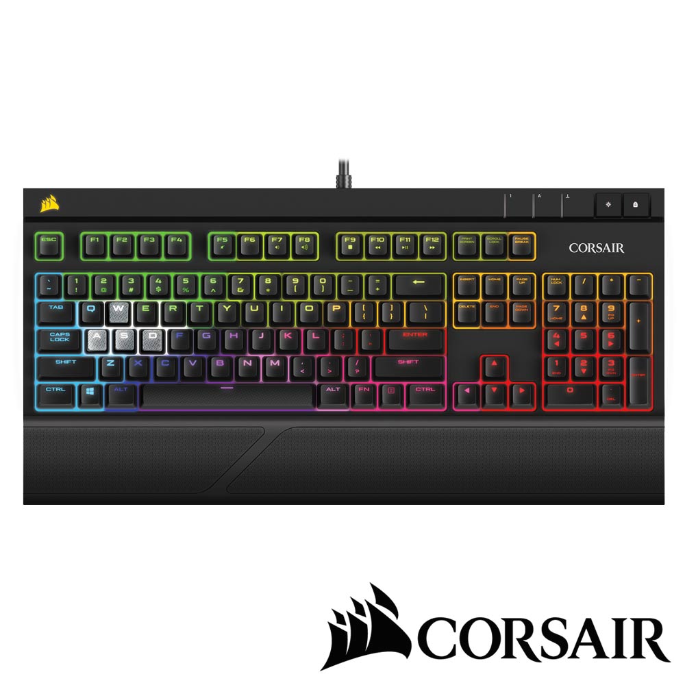 CORSAIR Gaming STRAFE RGB機械電競鍵盤-茶軸中文
