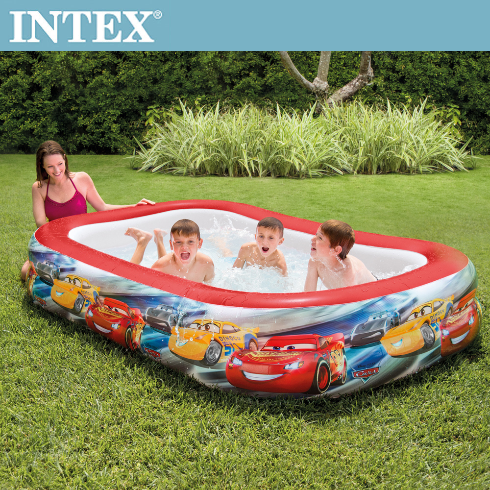 INTEX CARS麥坤-長方型泳池(770L)適用6歲+(57478)