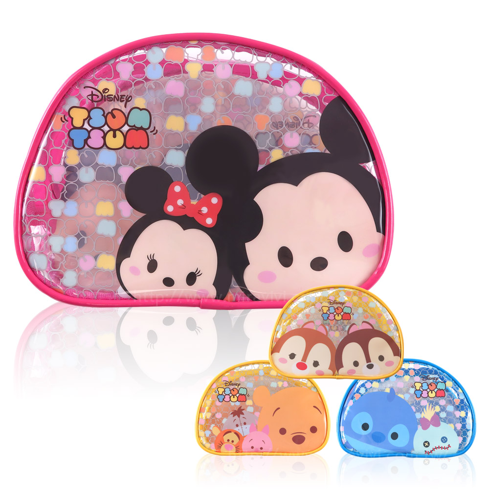 Disney迪士尼Tsum Tsum防水透明化妝包 萬用包