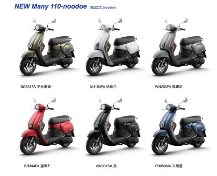 【KYMCO 光陽機車】 New Many110 Noodoe版六期車(2019年車)