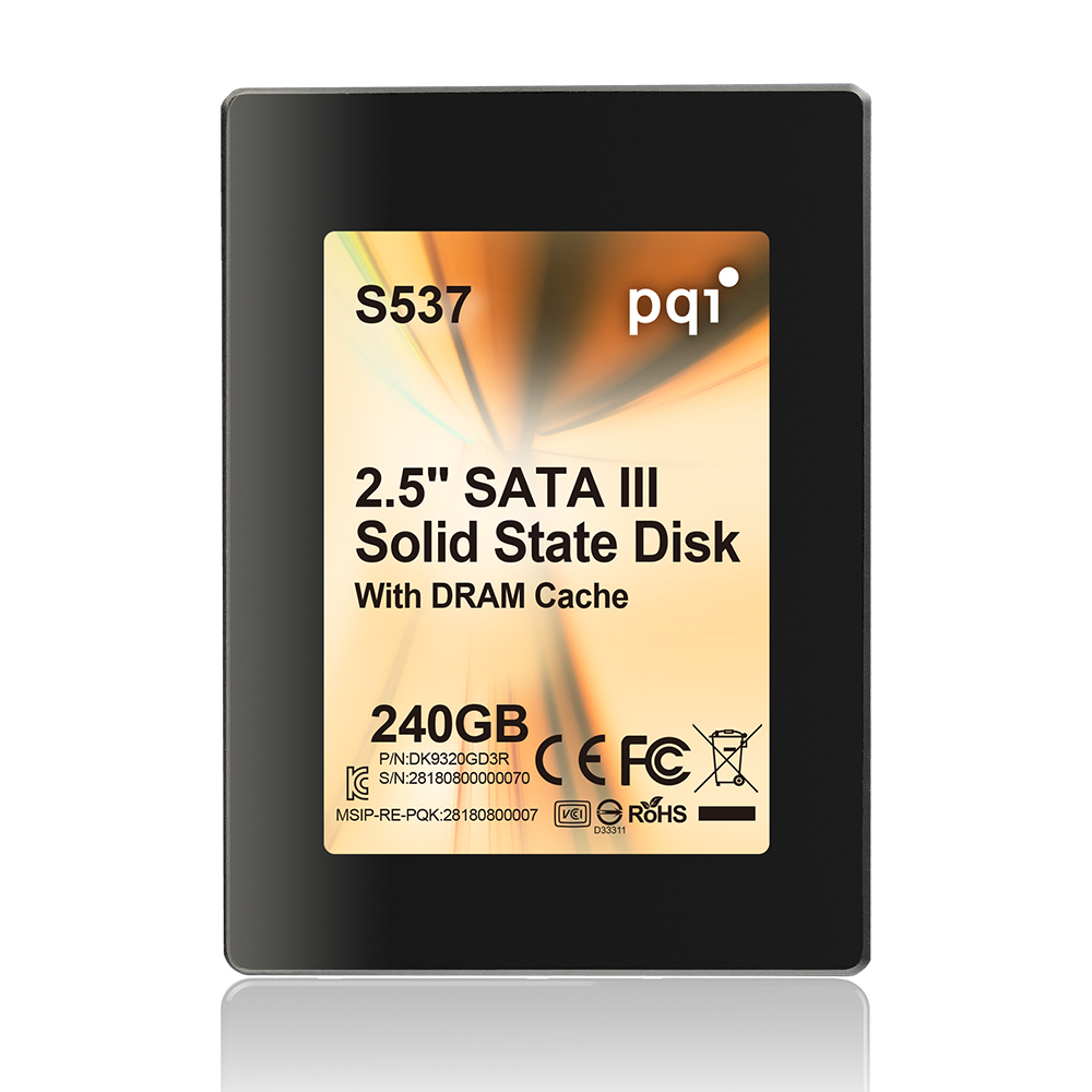 PQI S537 SSD 240GB 2.5吋 SATAIII 固態硬碟