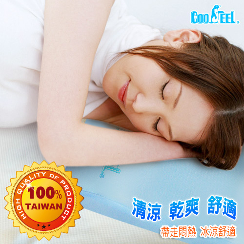 【CooFeel】台灣製造高級酷涼紗高密度記憶枕(加大)