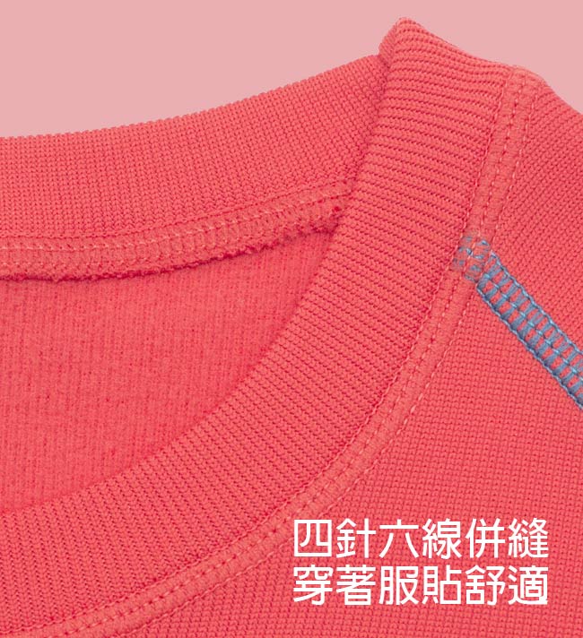 TAKODA耍小新機2018新款 女款刷毛機能輕薄圓領保暖衣(梅紅色)