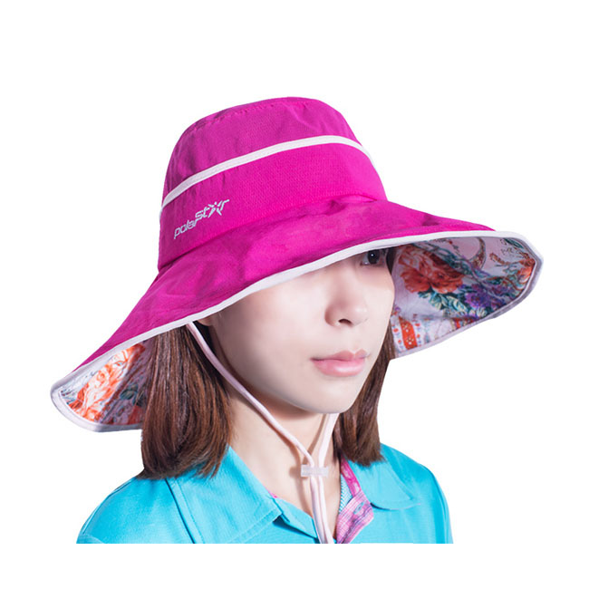 PolarStar 雪紡圓盤帽『桃紅』P16517 抗UV帽 遮陽帽 防曬帽