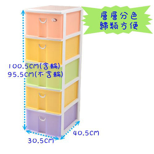 【DOLEDO】小生活五層置物櫃