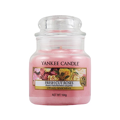 YANKEE CANDLE 香氛蠟燭-裁剪玫瑰104g