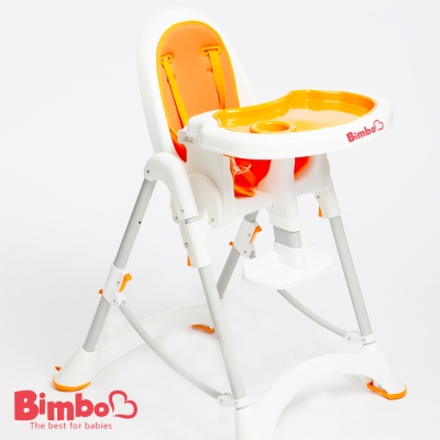 安全兒童餐椅 橘色 台灣製造【BIMBO】