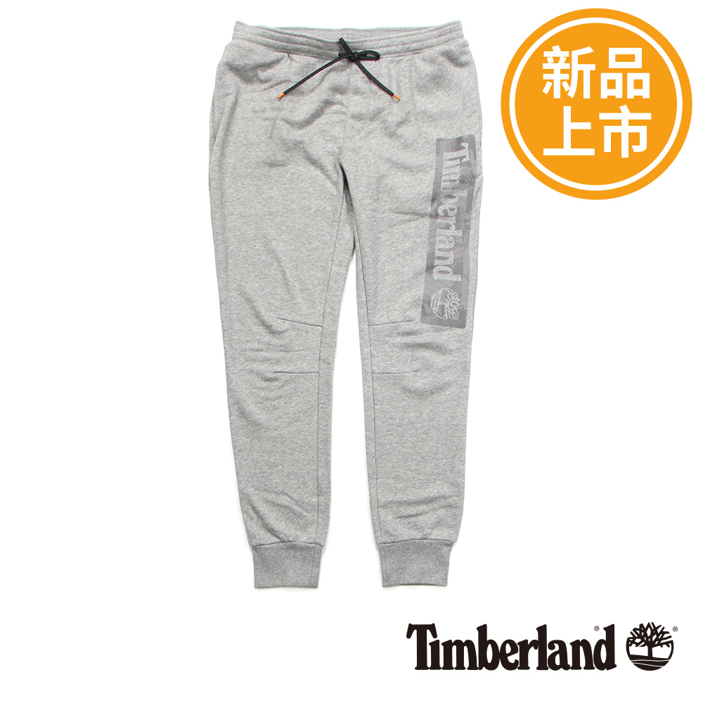 Timberland 男款灰色修身運動針織褲