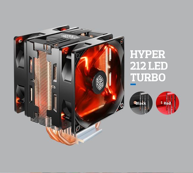Cooler Master Hyper 212 LED Turbo CPU散熱器 黑蓋版
