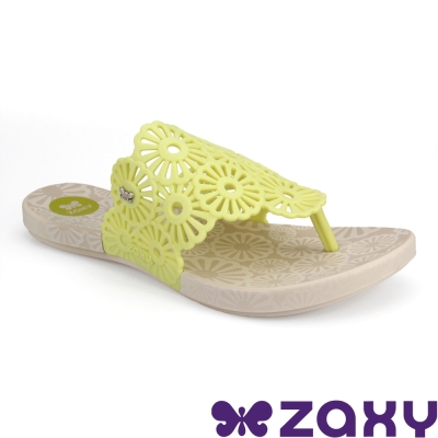 Zaxy 巴西 女 INTENSE HOLIDAY 繽紛假期夾腳拖鞋 (檸檬黃)