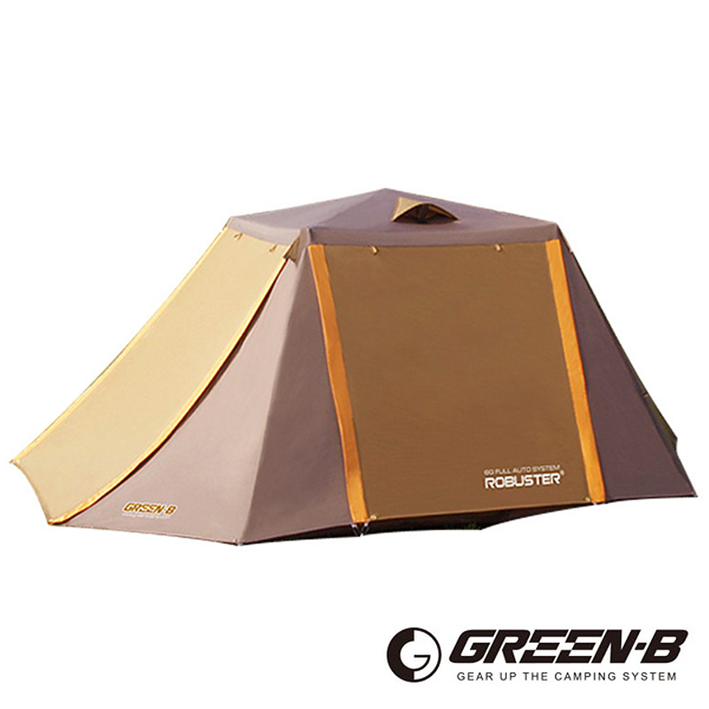 GREEN-B 野營專用雙層透氣自動速搭帳篷(4~5人)