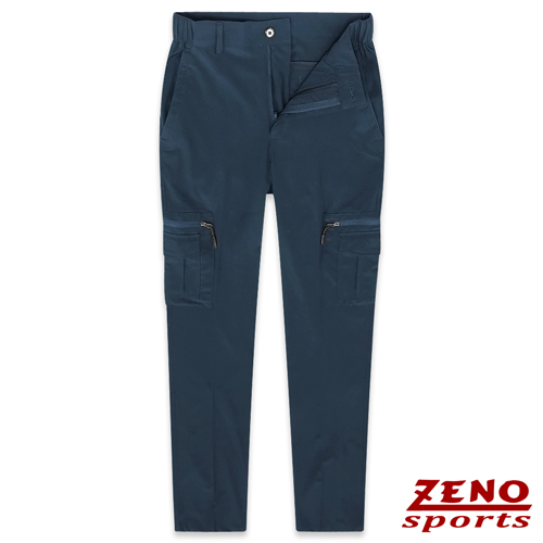 ZENO 吸濕速乾彈性戶外機能長褲‧深藍M-3XL
