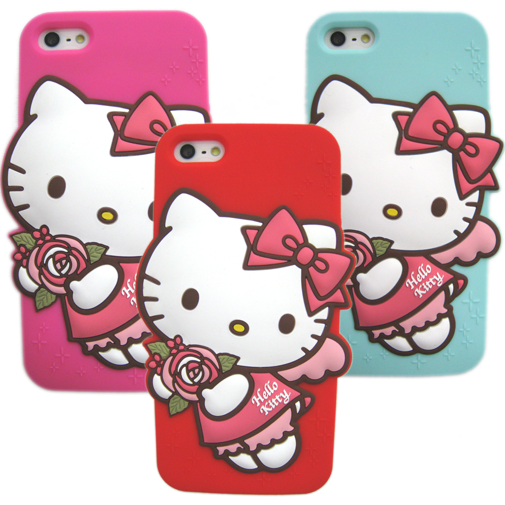 iPhone5 5/5S HELLO KITTY 3D天使保護套
