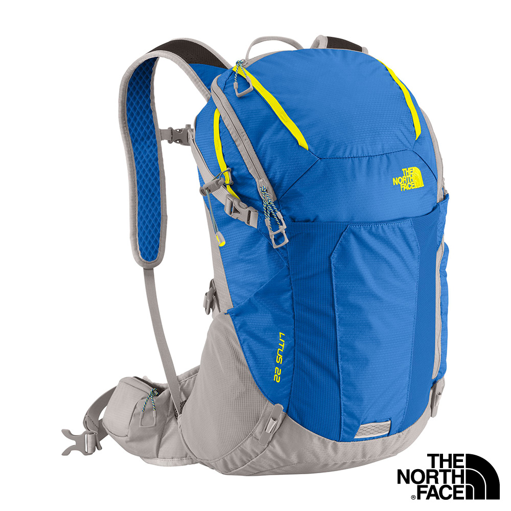 The North Face 22L 輕量專業登山背包 航海藍/能量黃