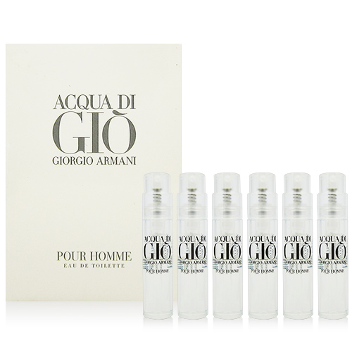 GIORGIO ARMANI亞曼尼 寄情水男性淡香水 針管1.2ml x6入組