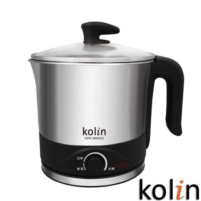歌林kolin-1.5L單柄高級304不鏽鋼美食鍋(KPK-MN003) | 5人份↓電鍋