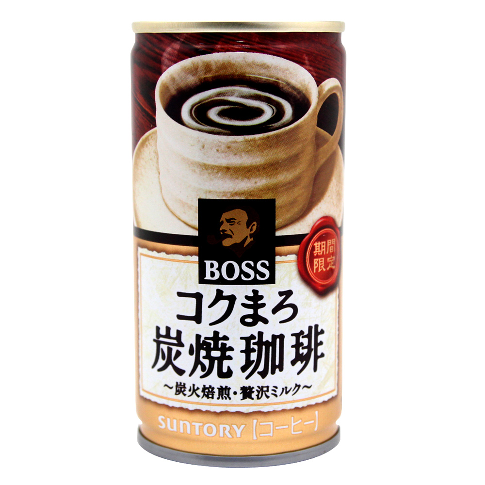 SUNTORY三得利 BOSS咖啡-炭燒(185mlx6罐)