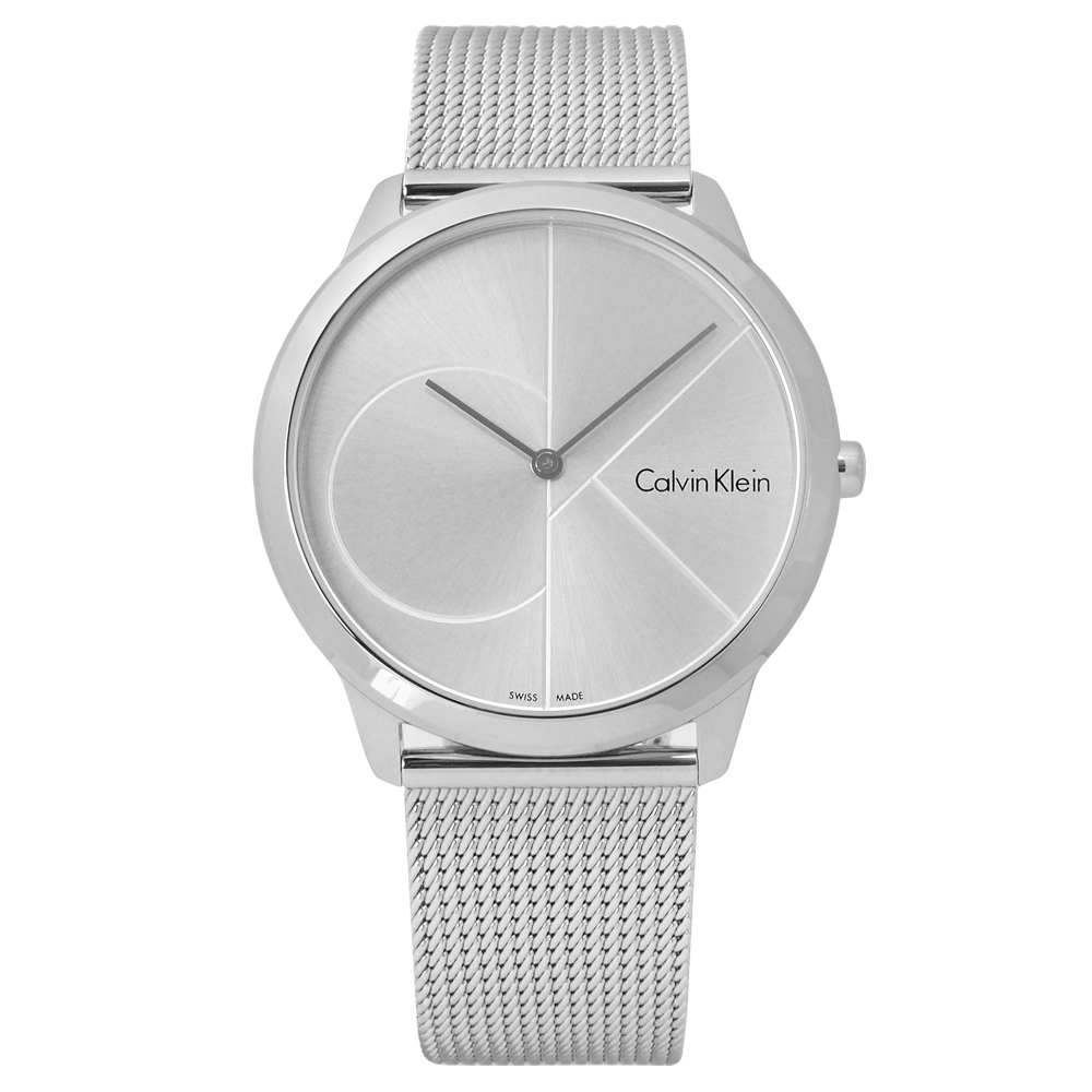 CK 真愛時刻經典簡約米蘭編織不鏽鋼手錶 - 銀色 /40mm