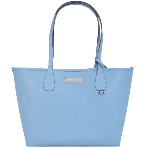 MICHAEL KORS CANDY兩面用皮革托特包/附手拿包(天藍)