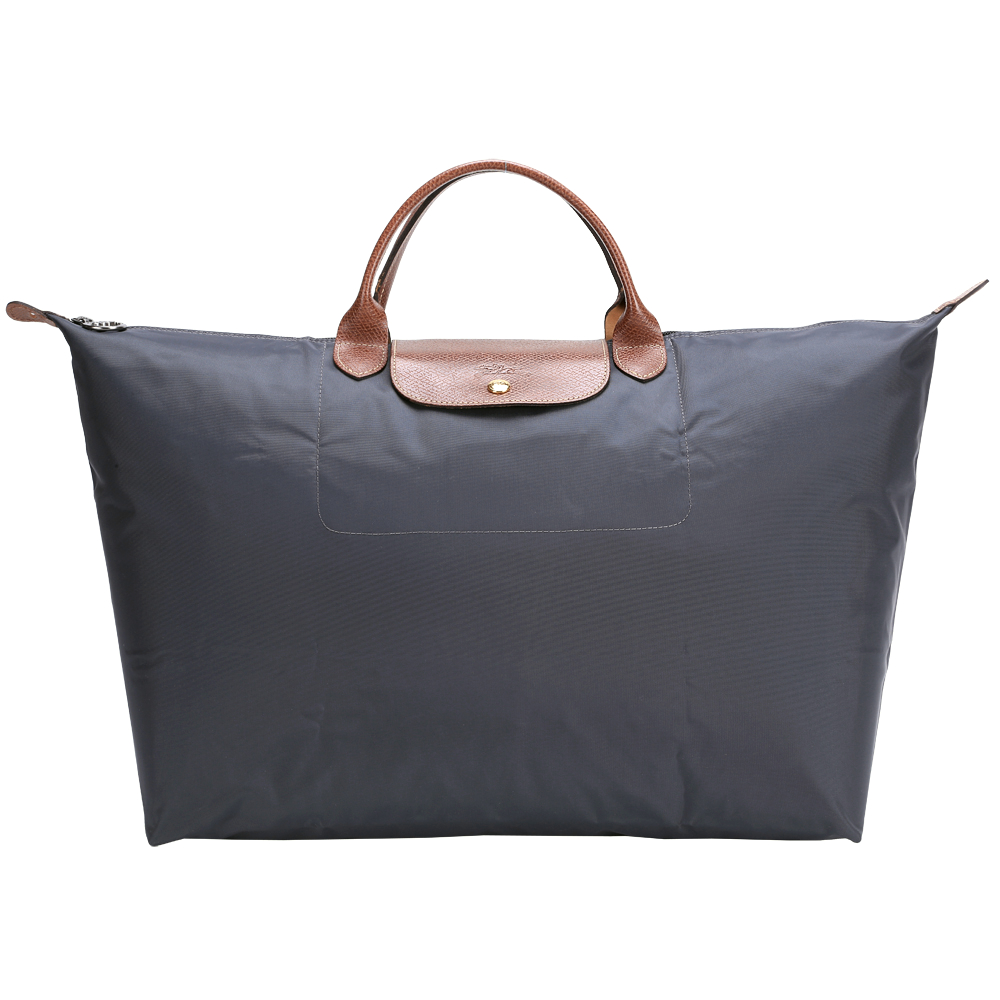 LONGCHAMP LE PLIAGE 摺疊尼龍旅行袋(L/深灰色)