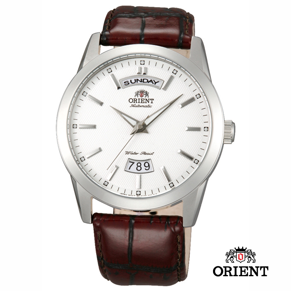 ORIENT 東方錶 WILD CALENDAR系列 寬幅日曆機械錶-金色/40mm