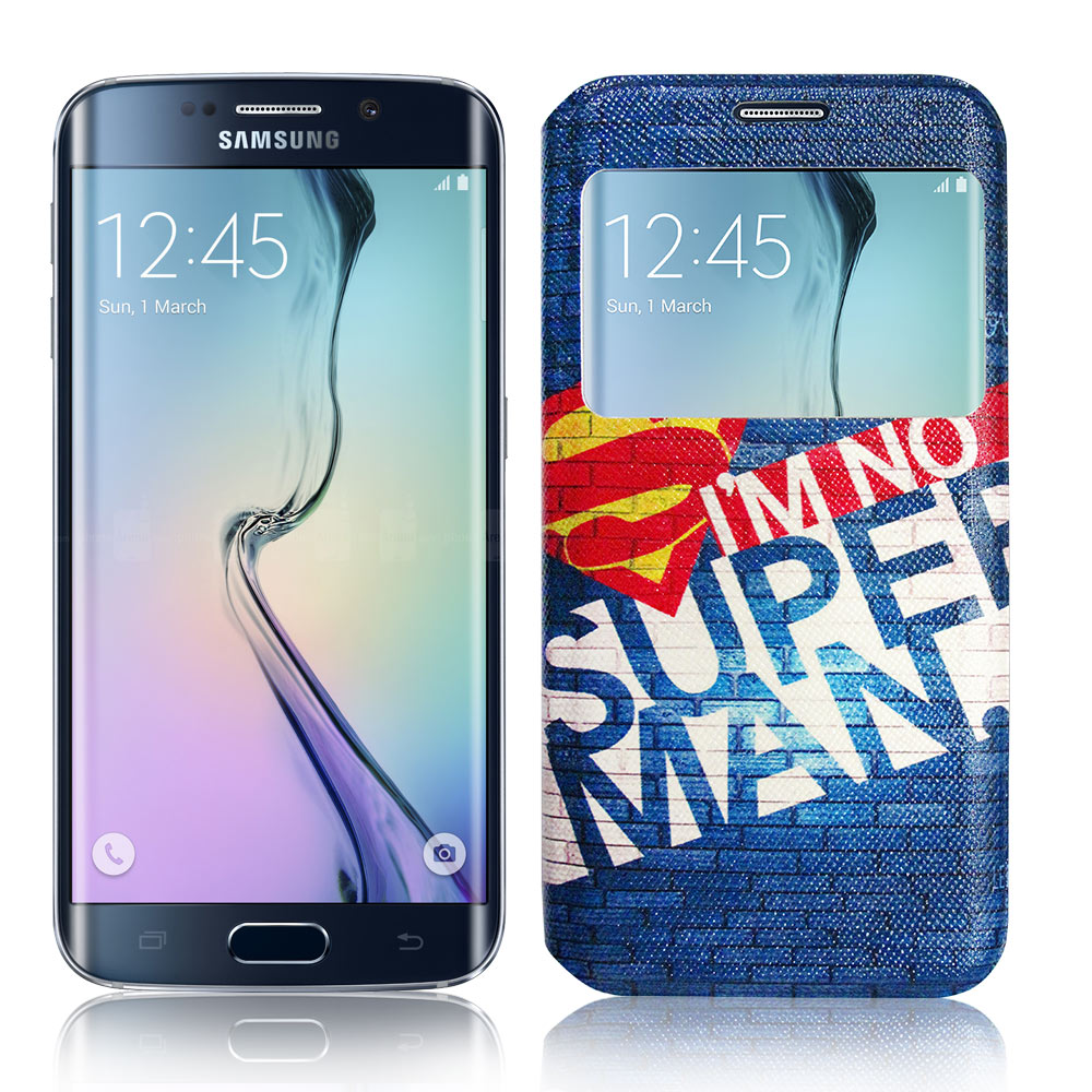 VXTRA Samsung Galaxy S6 Edge  藝術彩繪視窗皮套 product image 1