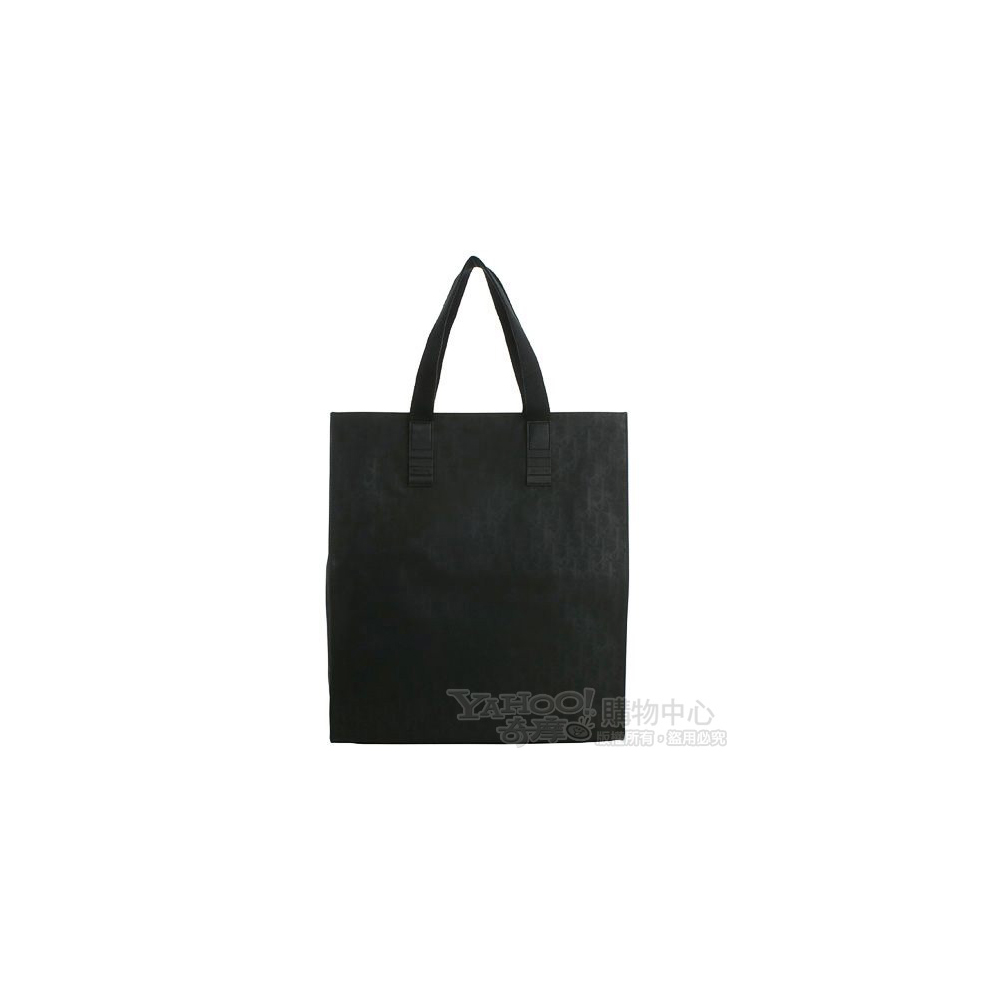 Dior Homme 經典字樣防水帆布直立式購物包(黑色)
