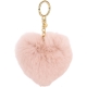 Michael Kors Fur Heart 愛心造型兔毛吊飾/鑰匙圈(粉裸色) product thumbnail 1