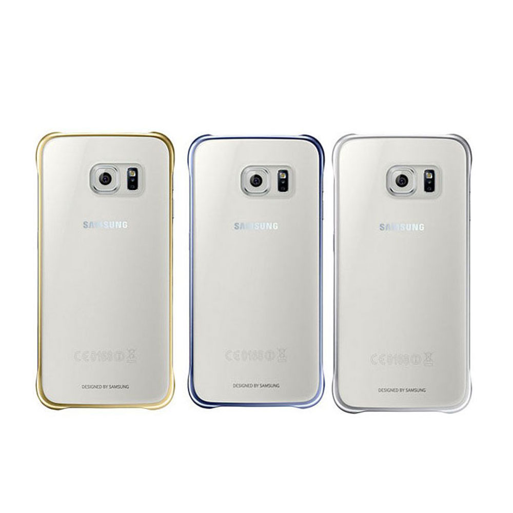 Samsung Galaxy S6 原廠鑲邊手機殼(銀邊)