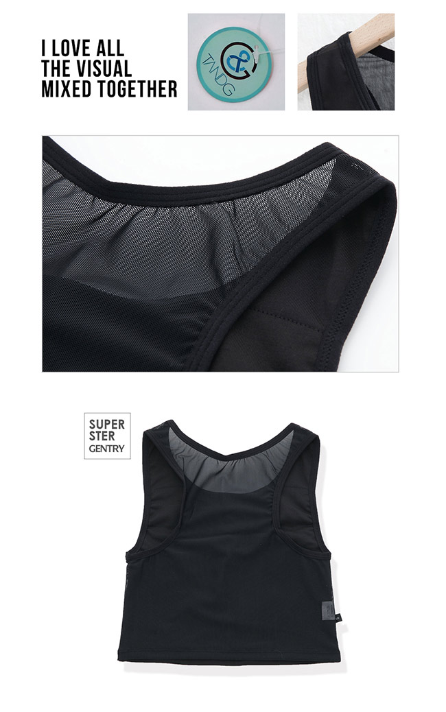 T&G Combo超薄機能款-半身套頭束胸(黑)