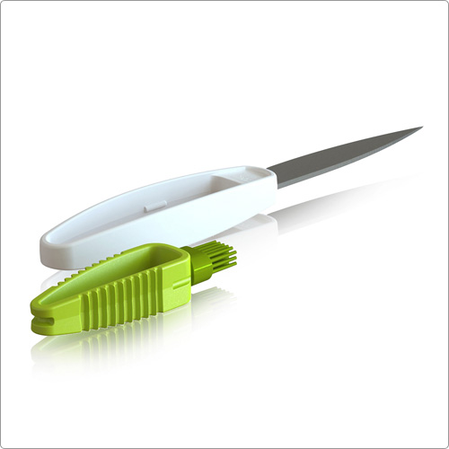 VACU VIN 2in1附刷蔬果刀(綠)
