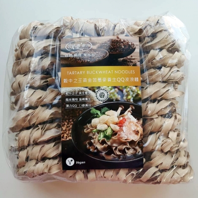 樸優樂活 穀中之王黃金苦蕎麥養生QQ波浪麵(1500g 量販包)*1