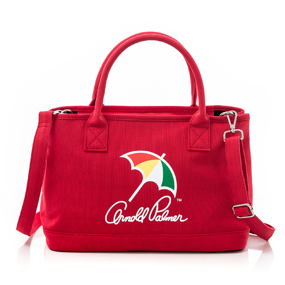 Arnold Palmer- 2WAY手提包 Canvas 玩色時尚系列-紅色