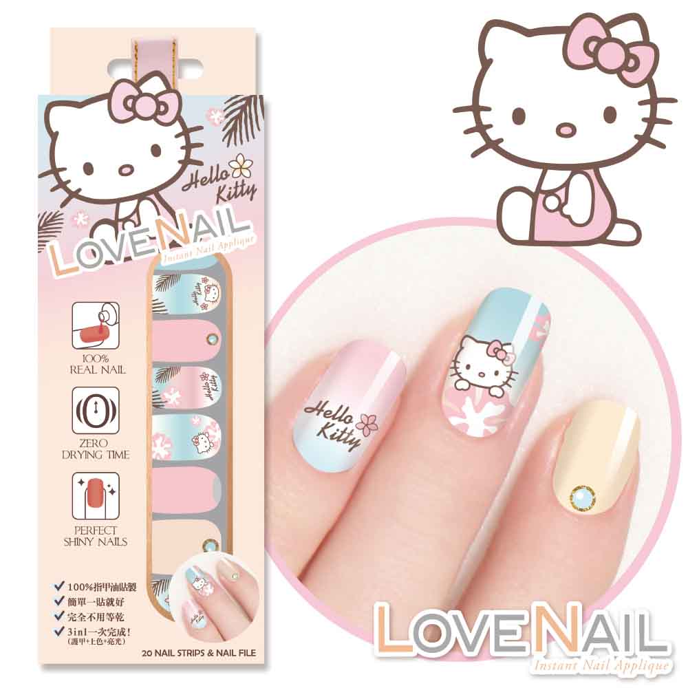 Hello Kitty x LOVE NAIL限定版指甲油貼-度假海島