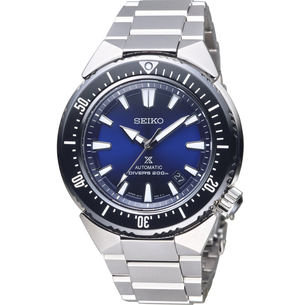 SEIKO 精工PROSPEX  200米專業潛水機械錶(SBDC047J)藍/45mm
