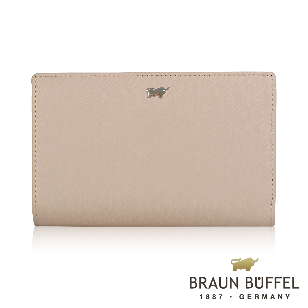 BRAUN BUFFEL - ZANTE桑特系列極光紋中夾 - 香草白