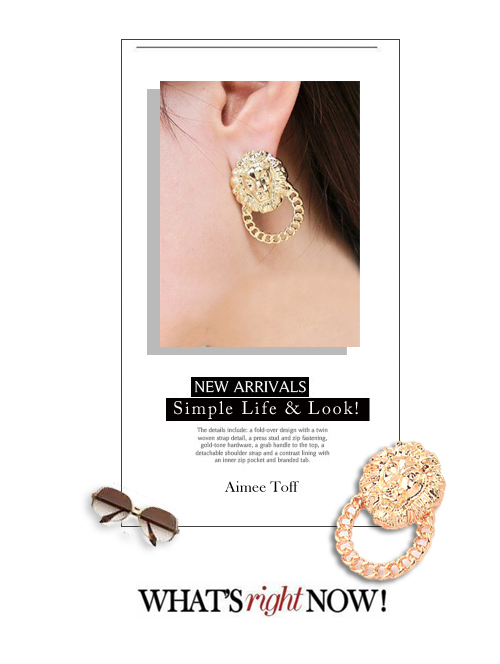 【Aimee Toff】狂野獅子皇家精緻耳環