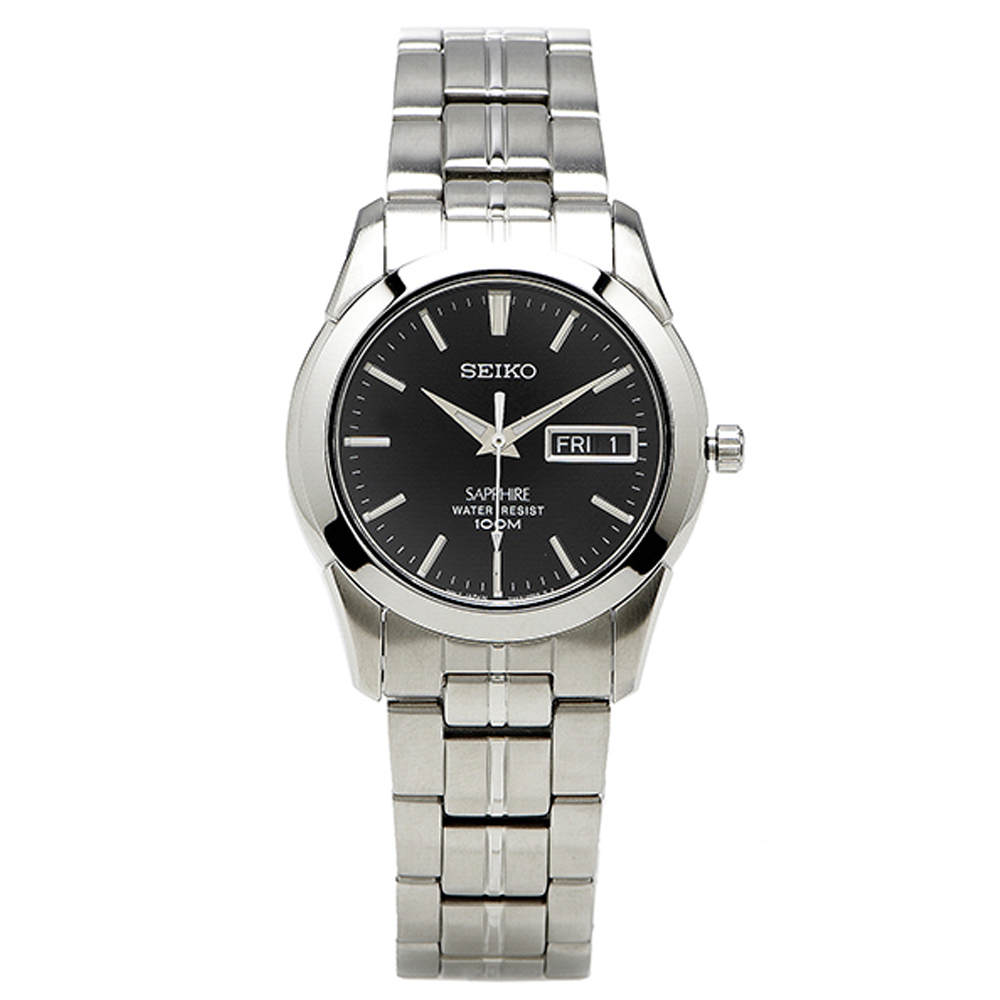 SEIKO 精工極簡黑面腕錶(SGG715P1)-黑/37mm | 其他男錶| Yahoo奇摩購物中心