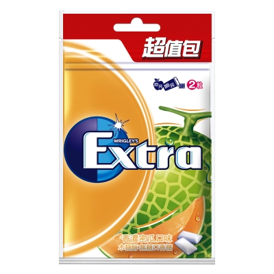 Extra 無糖口香糖-香濃密瓜口味超值包(44粒)