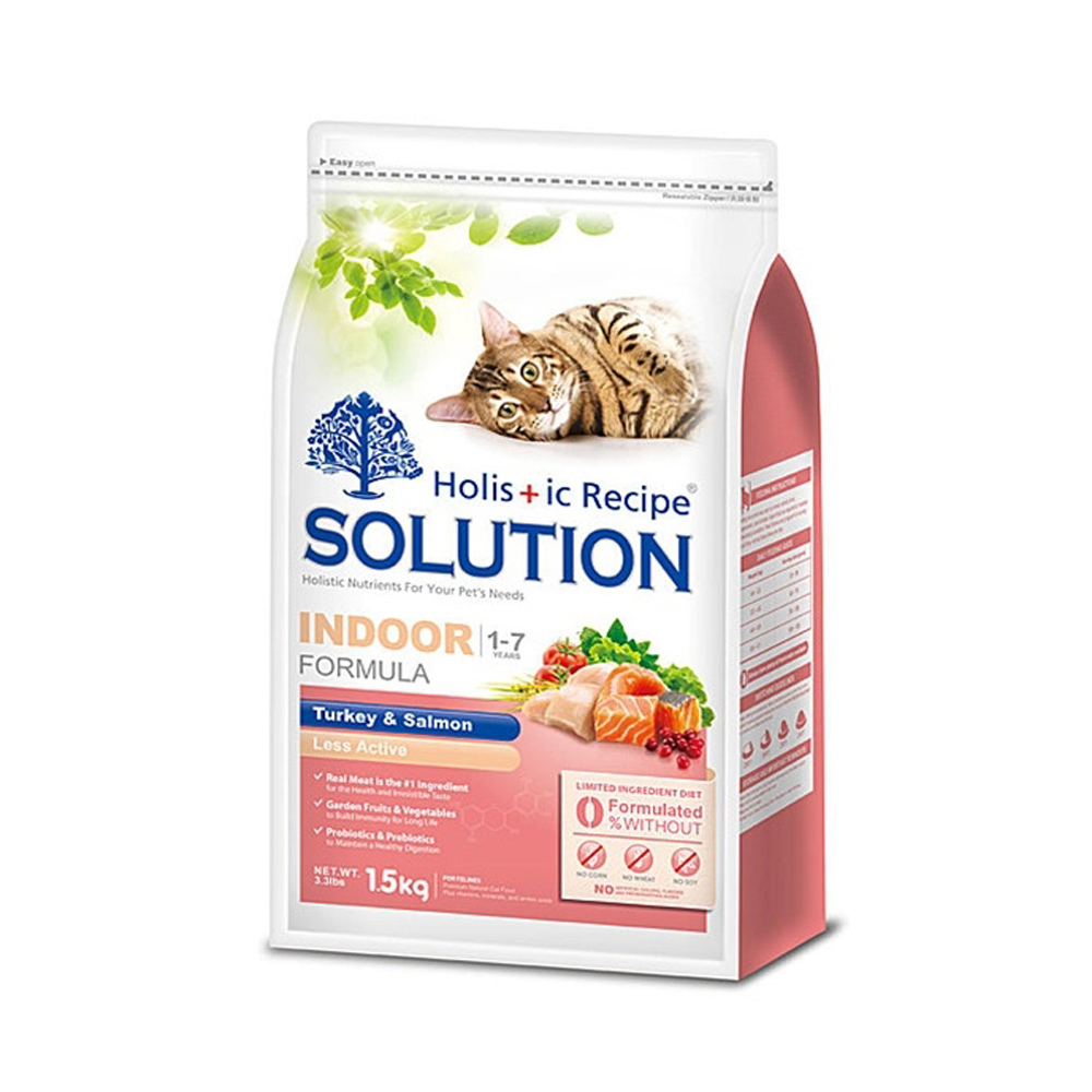 SOLUTION 耐吉斯 成貓 居家/纖體配方 火雞肉+鮭魚 7.5kg X 2包