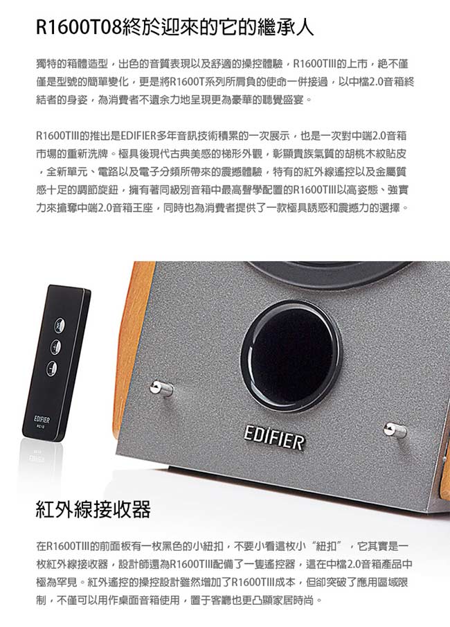 Edifier R1600TIII 二件式喇叭