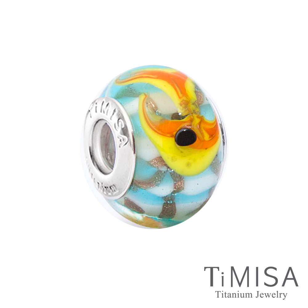 TiMISA 小金魚(11mm)純鈦琉璃 墜飾串珠